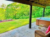 Black Bear A-Frame Waterfront Log Cabin with Hot Tub Jacuzzi