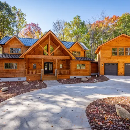 Lake Lure's Newest Luxury Log Cabin Behind The Gates of Rumbling Bald Resort!