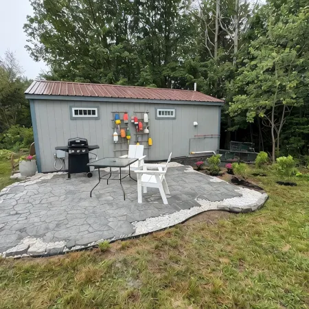 Oceanside Acadia Artist's Studio with high end finishes and local character