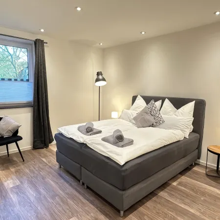 Elegant new building between Hamburg & Lübeck, Baltic Sea with parking lot in Reinfeld