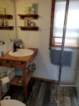 Tiny Cabin-Lakefront Perfect Escape for 1 or 2 Guests; King Size Bed in Loft.