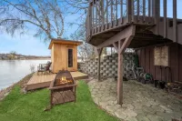 Cedar Lake Getaway with Sauna - Pontoon Rental!