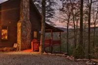 Rustic Cabin with Long Range Mountain Views - Hot Tub - Fire Pit - Mountain View