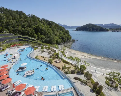 ฮันวา รีสอร์ท เกาะเจ เบลเวเดเร โรงแรมใกล้สะพานเชื่อมปูซาน-เกาะเจ
