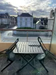 Studio waterfront Cabourg, garden view - balcony