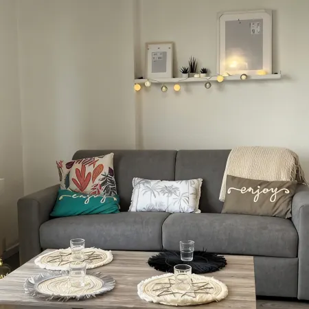 Studio Rénové à 30 Mètre de la Plage, 300 Mètre du Centre Ville 4 Couchages