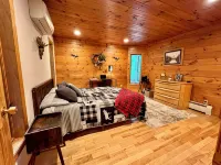 Family Lodge with Hot Tub, AC, Minutes to Lake Placid and Hiking, Pet Friendly Hotels in Jay