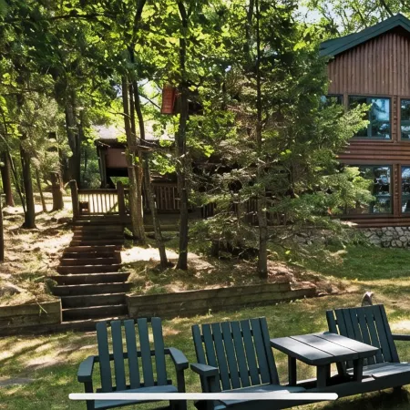 On the Eagle River Chain O’ Lakes, Lake Front, 3200 sq. ft., 2.5 Baths
