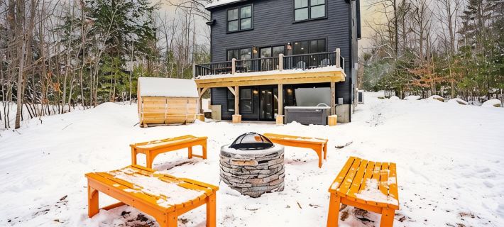 NEW Chalet 6 minutes from Sunday River! Hot tub, Sauna, Sleeps 12, Dog Friendly! Hotels in Bethel