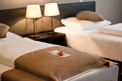 スーペリアツインルーム ザ コーナー ホテル フランクフルトの写真