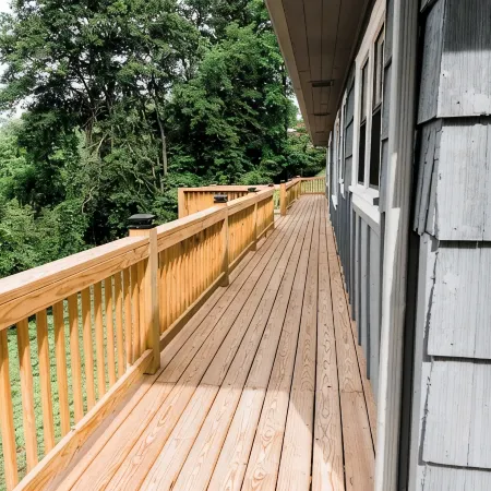 In town with a view, private duplex.