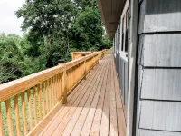In town with a view, private duplex.