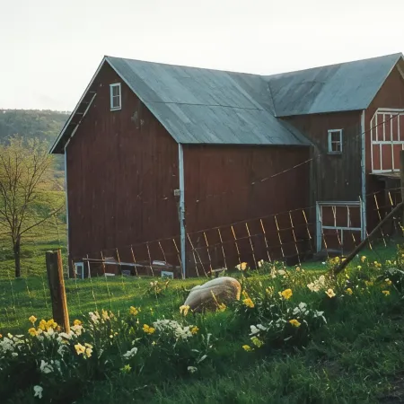 Farm Stay in Catskills Farmhouse Suite