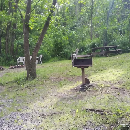 Cabin in the woods near Raystown Lake and Allegrippas Trail!