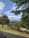 Cabin at Runestone Hideaway just steps from Heavener Runestone Park.