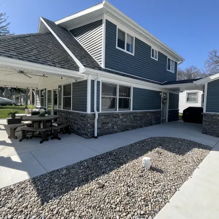 Lake view house with private pier lake access