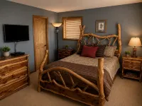 Spacious 5 BR/3 BA Pocono Chalet game room in the Hideout - 4-Star