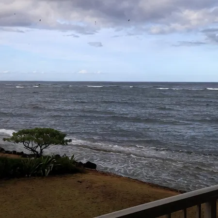 End Unit Yards from Ocean Looking East With Major Sunrises
