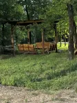 Cabin Bunkhouse with Hot Tub on Private Lake, Fire Pit & Swings in Vian, OK! - Chalets