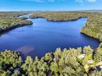 Spacious 5-bedroom lakefront home on pristine Lower Narrows Pond in Winthrop