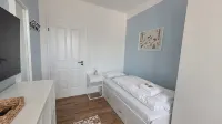 Farbzauber Blau im Harz apartment Thore with sauna, balcony, garden, bicycle shed