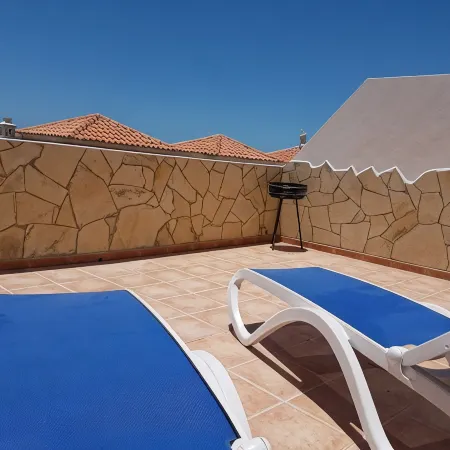 Villa Roque del Conde 3 with fantastic sea view, Terrace, Pool, Wifi, SAT-TV