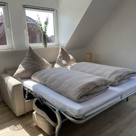 Modern holiday apartment for 2-4 people, free WLAN, summer/winter offers