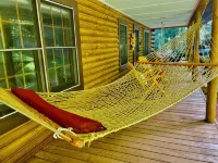 Relax in Nature's Beauty: Private Log Cabin w/ Two Spacious, Open Living Areas - Gym