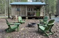 Creekside Log Cabin w/firepit, near quaint towns Thomas/Davis & many state parks - 3 étoiles