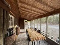 Charming 2-bedroom cabin with WiFi, AC near ATV routes, & Rock Dam Lake.