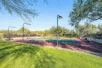 NEW! Cozy desert getaway with private backyard and seasonal pool! - Pools