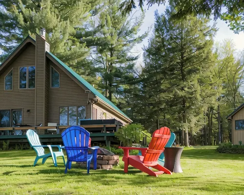 Stunning Lakeview Home: 2Br+Loft, Kayaks, Fire Pit & Shaded Yard – Pet Friendly! Hotels in Hounsfield