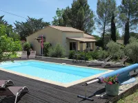 Barjac Villa Pastis - Self-catering cottage with swimming pool and view of the Cevennes mountains - piscine