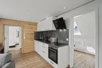 Newly renovated vacation apartment with terrace in a central location in Friedrichshafen - ห้องครัว