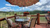 Elk Springs Ranch with grand mountain views with new frisbee disc golf course.