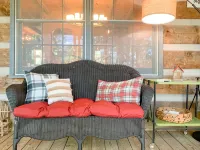 Cozy Cabin in woods with Hot Tub, Porch Swing Bed and Fire Pit in Aska Adventure - 3-Star