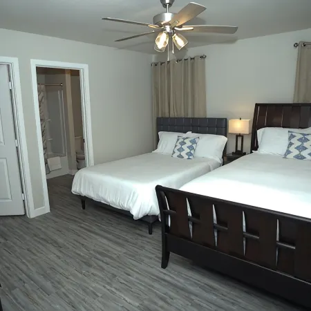Brand new quiet cozy  furnished home in odessa Midland with TV in each room.