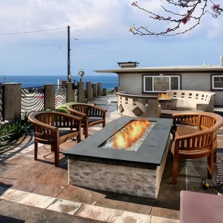 A Few Steps to the Beach! Ocean Views, Patio and 1 Car Garage Parking!
