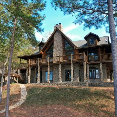 Smith Lake Family Retreat Log Home, Private Boat Ramp, Dock, Theater & Game Room