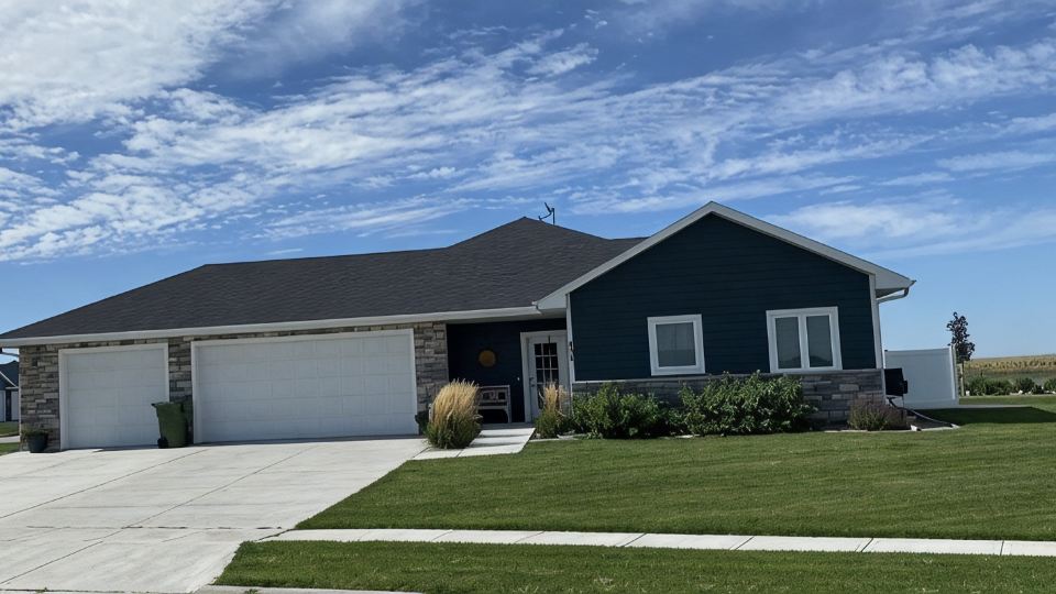 Spacious new home with a country feel.