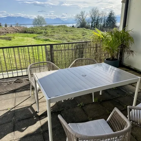 Get up with SEEBLICK style apartments mountain and lake view and terrace in Lindau