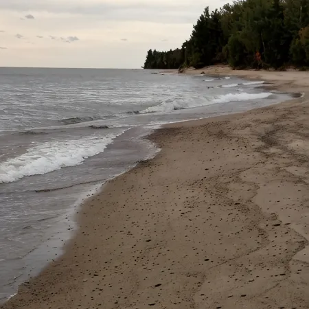 Close To Several Water Falls And The Pictured Rocks National Lakeshore