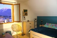 Spacious apartment with magnificent view and terrace, on the 1st floor of a villa.