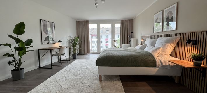 Neue, Stylische 2-zimmer Wohnung in der Innenstadt mit Balkon Hotels in Bochum