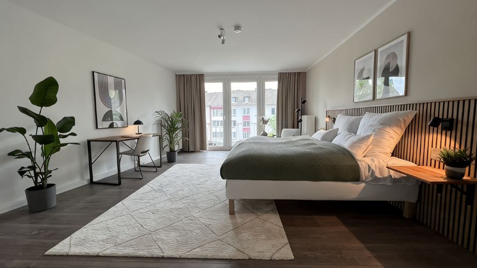 Neue, Stylische 2-zimmer Wohnung in der Innenstadt mit Balkon
