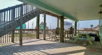 La Palapa whole house at pedestrian beach! Surfside Beach Texas! - 비치