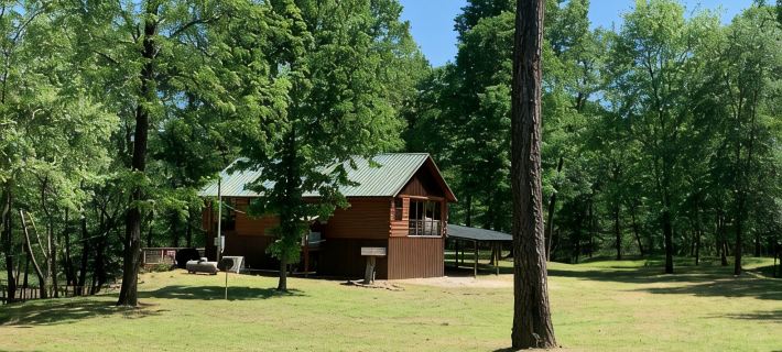 Secluded Riverfront Cabin 5 acres on Little Missouri River Hoteles en Condado de Pike