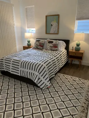Oceanside beach retreat 3 min walk to beach Rooftop views - 3-Star