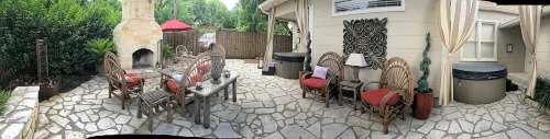 ❤市中心克羅克特街設有熱水浴缸和戶外壁爐的豪華Retreat - 鄉村度假屋