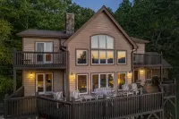 Luxury Lakeview Cabin with Hot Tub and Game Room!